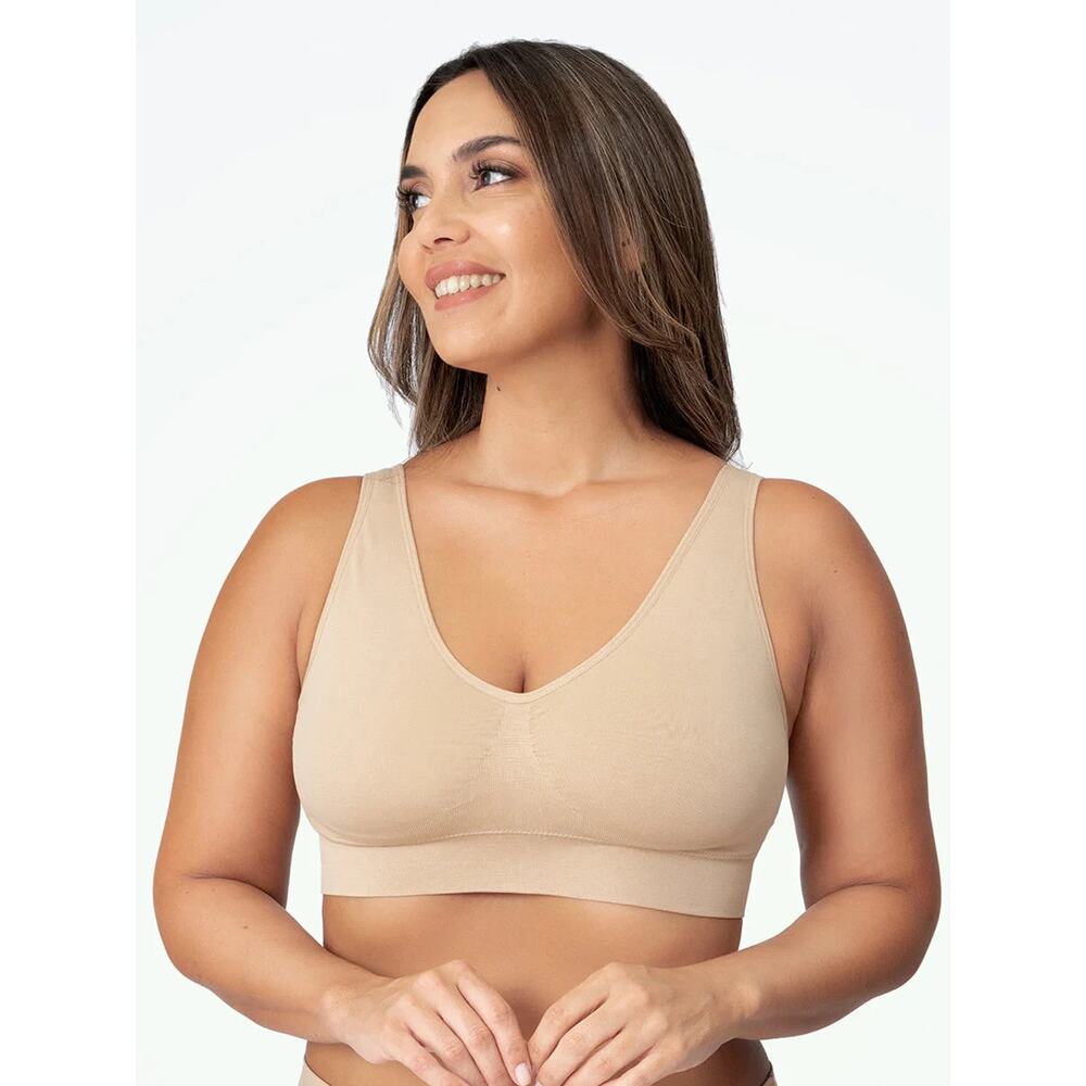 TRUEKIND Supportive Comfort Wireless Shaping Bra Beige XL A004002